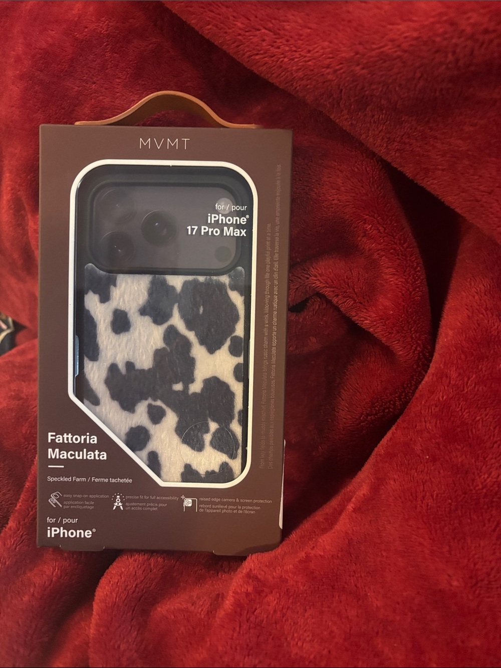 MVMT Fattoria Maculata Cow Print iPhone 17 Pro Max Case - Black & White